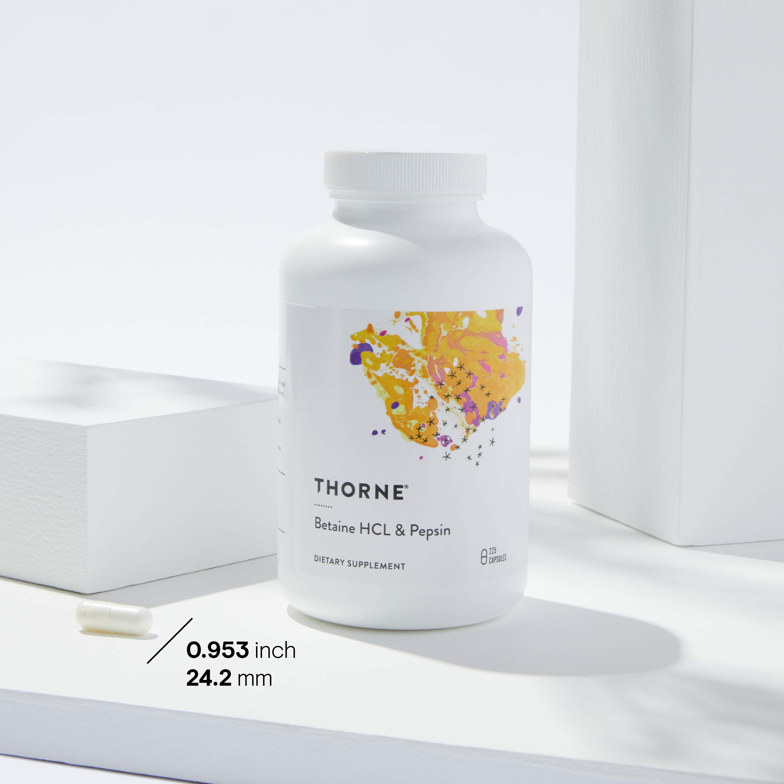 Thorne Research Betaine HCL & Pepsin Digestive Enzymes for Protein