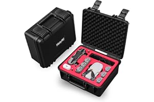 HeiyRC Mini 2 SE 4K Case, Waterproof Carrying Hard Case Hardshell Portable Travel Box for DJI Mavic Mini 2 SE/Mini 4K/Mini 2 Fly More Combo for Specta Drone Accessories