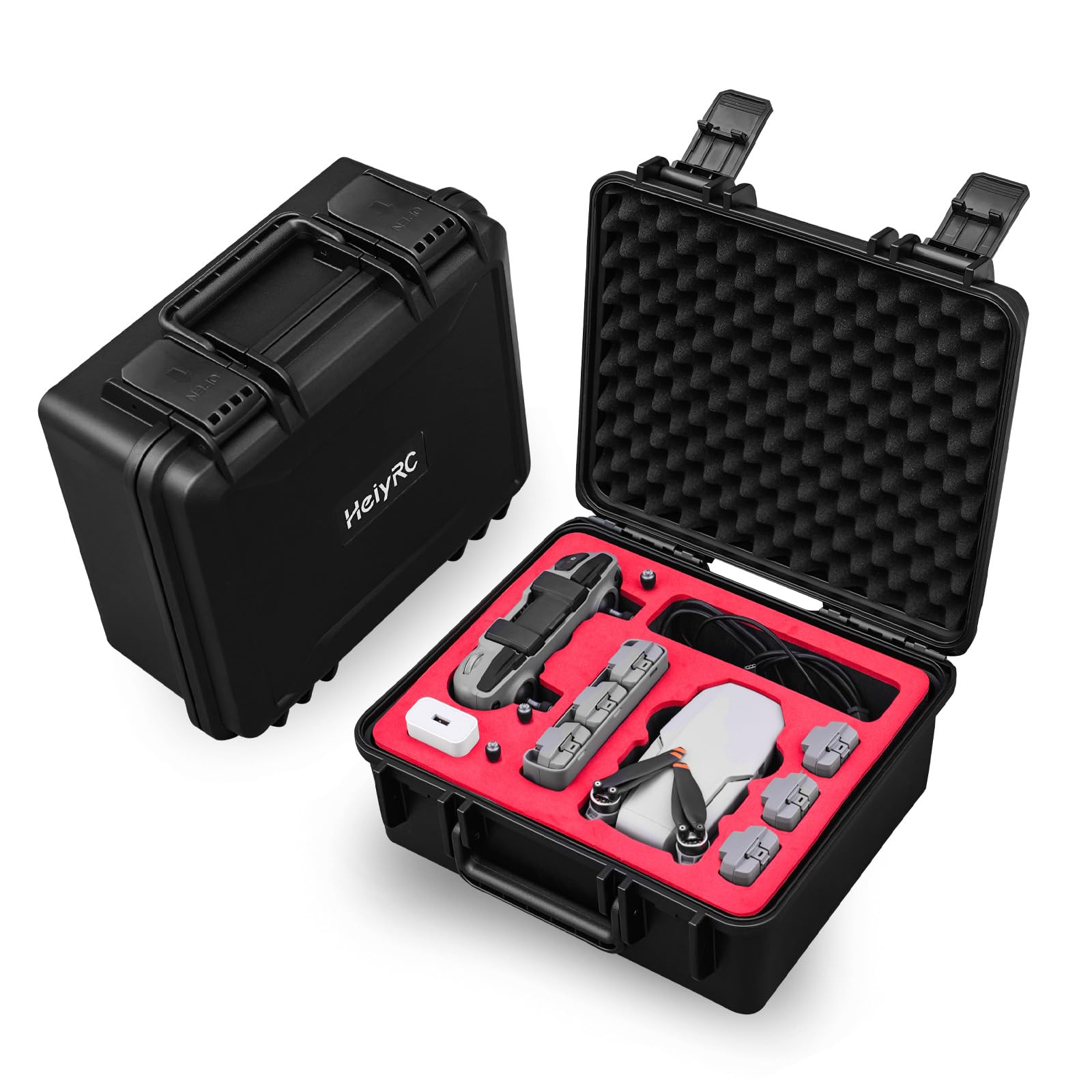 Photo 1 of HeiyRC Mini 2 SE 4K Case, Waterproof Carrying Hard Case Hardshell Portable Travel Box for DJI Mavic Mini 2 SE/Mini 4K/Mini 2 Fly More Combo for Specta Drone Accessories