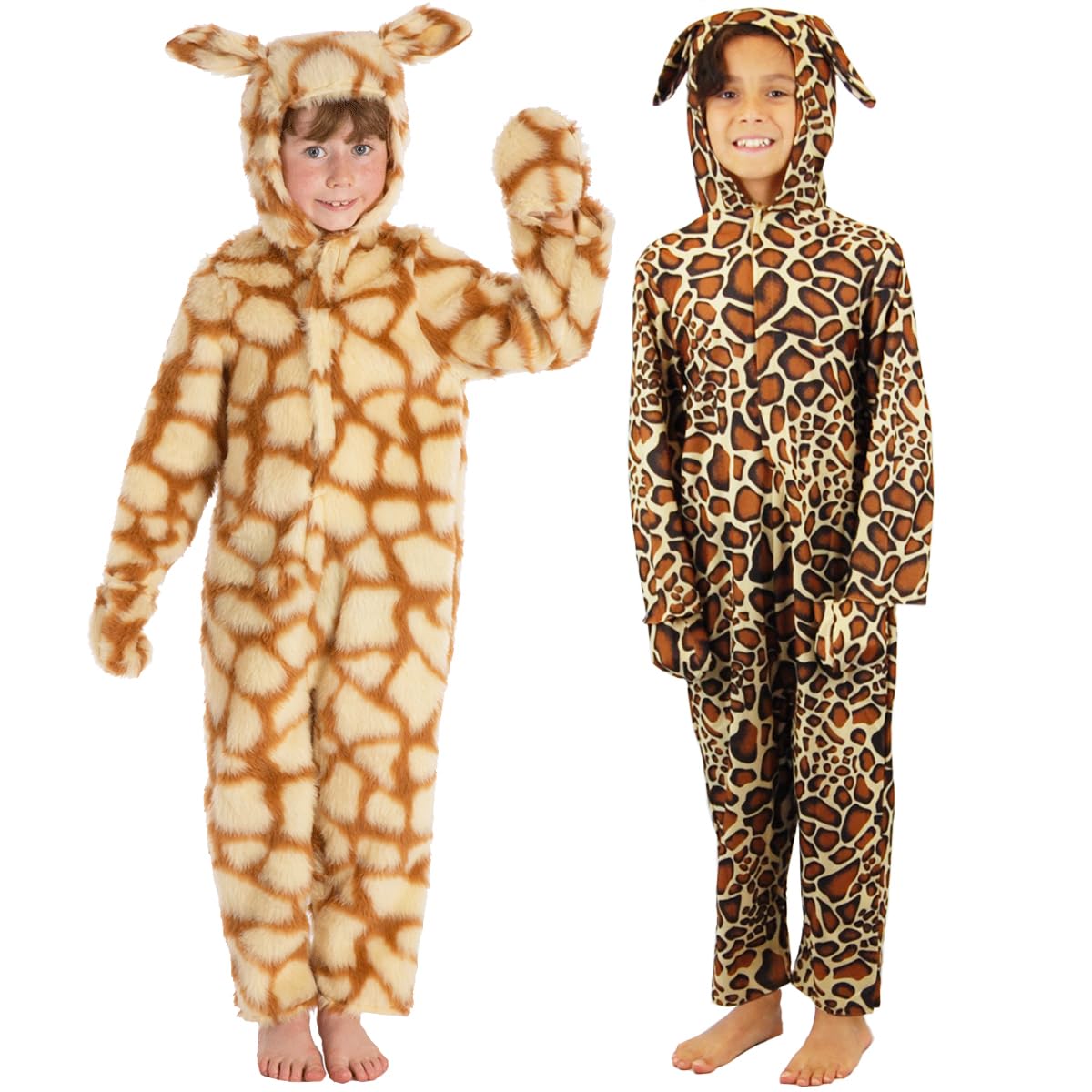 Charlie Crow Fur Giraffe Costume for Kids 5-7 Years