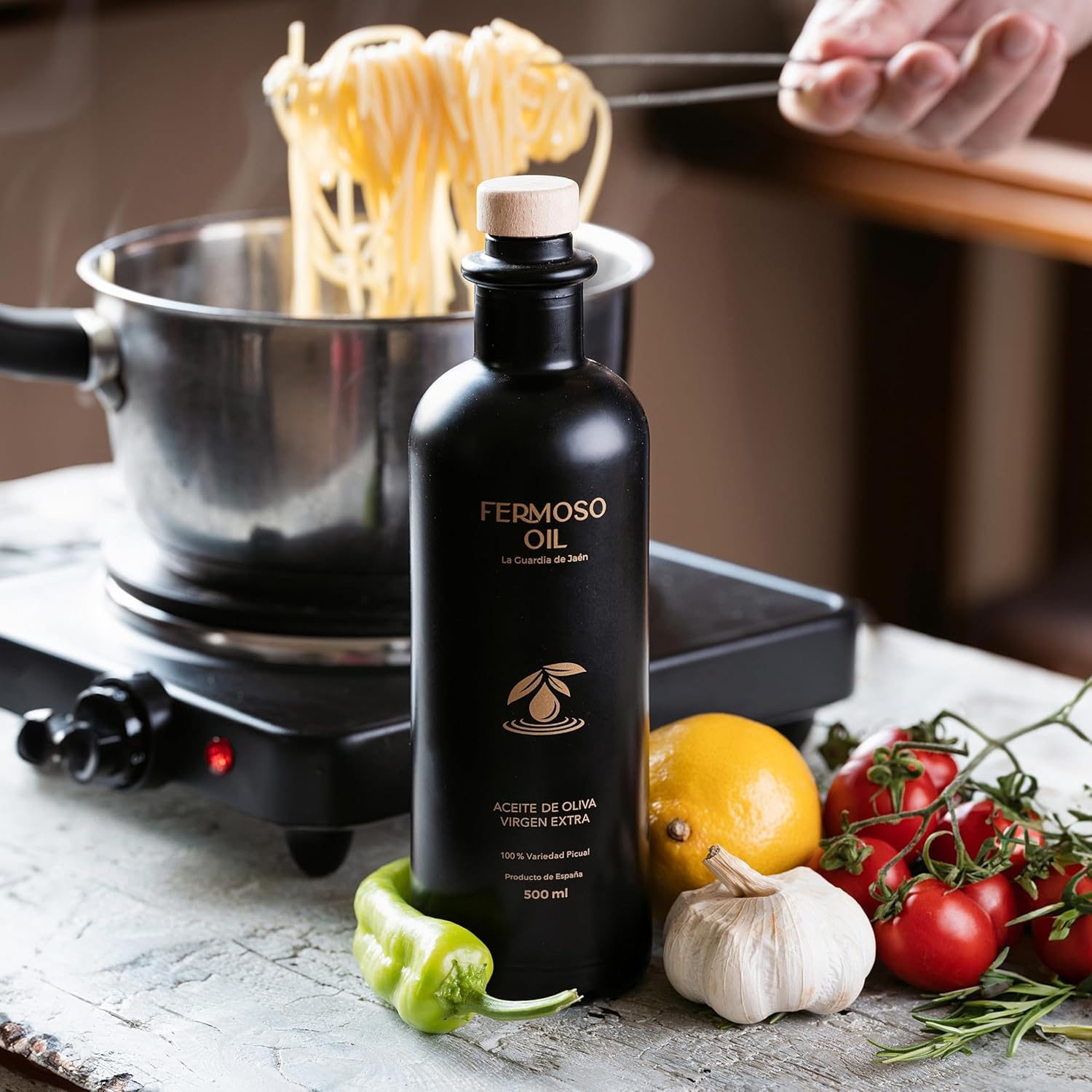 FERMOSO Olivenöl - Natives Olivenöl Extra (500ml) - 100 Prozent Picual-Oliven, kaltgepresst, polyphenolreich, DOP Sierra Mágina aus Spanien, Andalusien 5