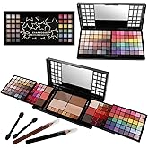 CHARMCODE All in One Makeup Kit, Makeup Kit for Women Full Kit, Make Up Christmas Gift Set for Teen Girls- Eyeshadow Palette,Lip Gloss,Concealer,Highlighter,Blush,Eyeliner,Brow Powder & Contour
