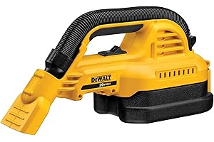 DEWALT 20V MAX Hand Vacuum, Cordless, for Wet or Dry Surfaces, 1/2-Gallon Tank, Washable Filter, Portable, Bare Tool Only (DCV517B)