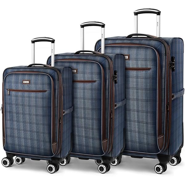 Amazon.com: Merax Luggage Set, Softside Suitcase 3 Piece