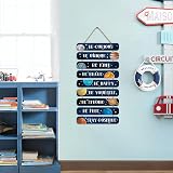 HPNIUB Space Bedroom Wood Sign Set 9pcs 2x12 Space Themed Wall Plaque view 2
