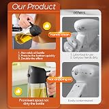 YARRAMATE Oil Sprayer 16oz 470ml Dual-Function Glass Bottle Black view 6