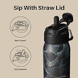BOTTLE BOTTLE 700ml Stainless Insulated Bottle with Straw Dual Lid Pill Box view 3