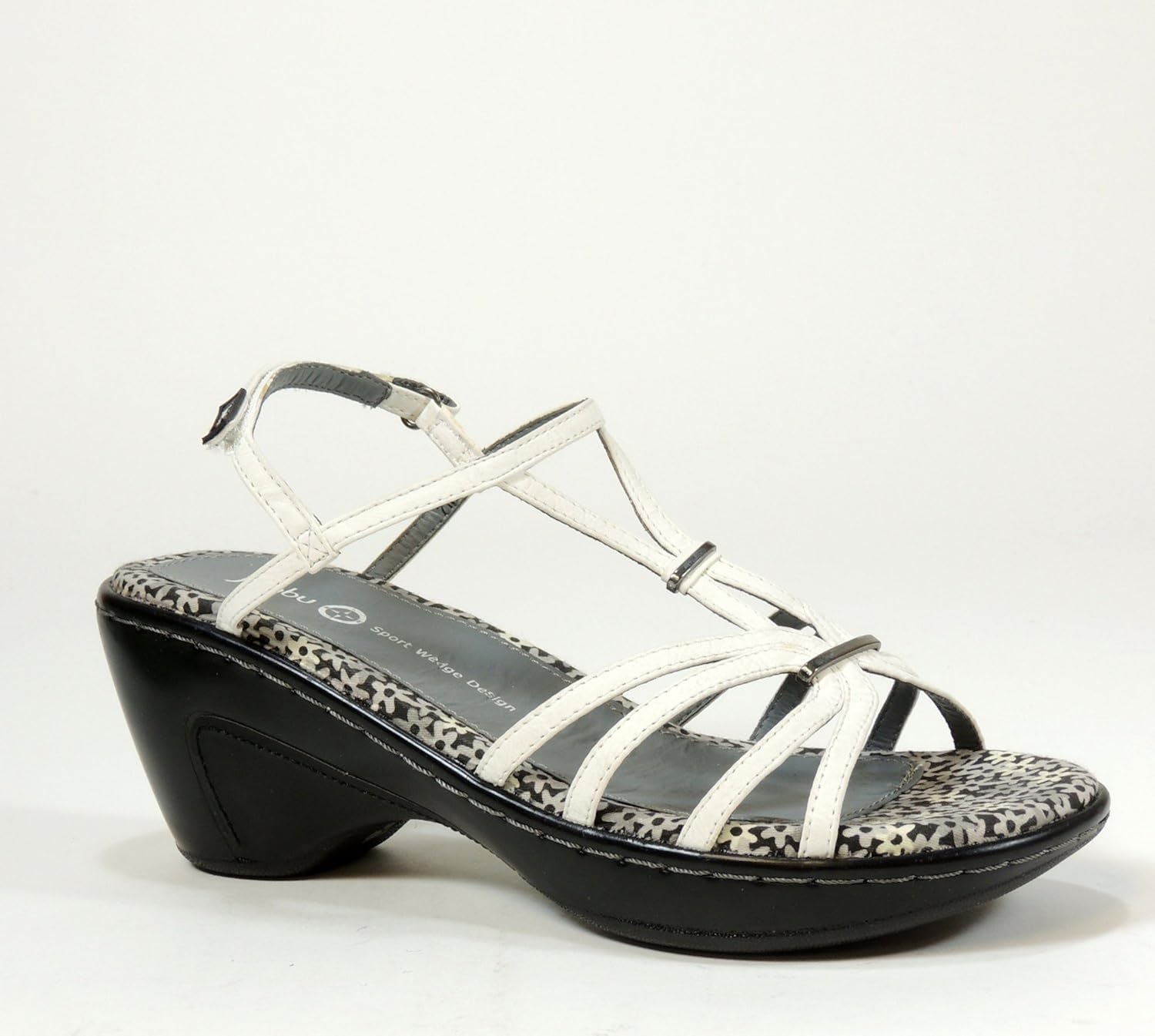 Amazon.com | Jambu Women's Gigi Sandal (White, 9) | Heeled Sandals