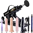 Sex Machine Love Machine with 3.5 Inch Suction Cup Adapter Automatic Thrusting Dildo Machine with 3 XLR Connector Fucking Machine 8 Attachments for Male and Female