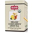 Brew La La Organic Green Tea -Lemon Honey Flavor - 50 Double Chambered Teabags - Low Caffeine - USDA Certified Organic
