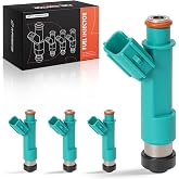 A-Premium 23209-0H030 4-Pack Fuel Injectors 12 Holes | Compatible with Toyota Camry 04-09, RAV4 04-08, Corolla/Matrix 09-13, Highlander 04-07 &amp; Scion tC 05-10, xB 08-15