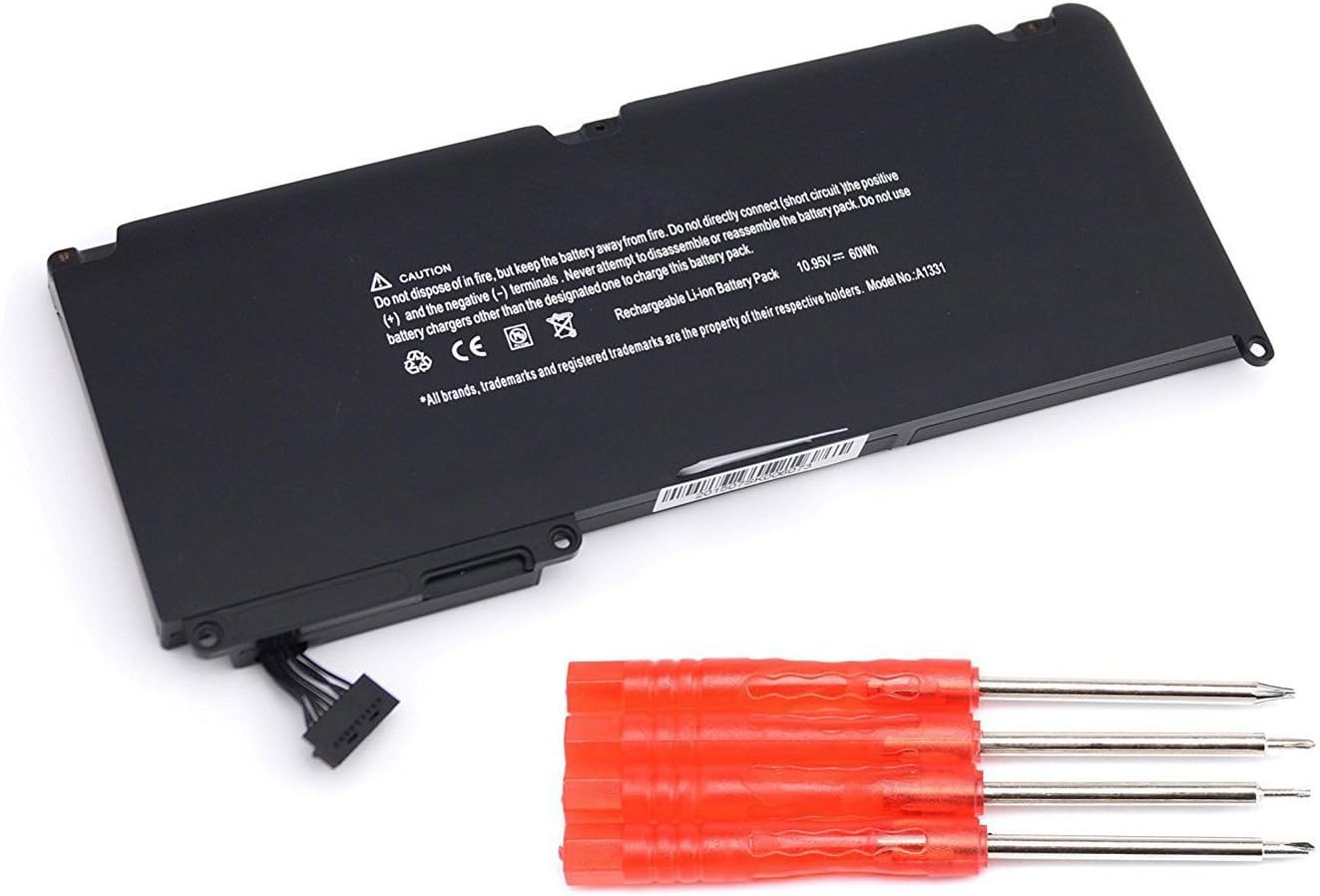 SOLICE A1331 Battery for MacBook 13'' A1342 (Late 2009, Mid 2010) MC234LL/A MC233LL/A 661-5391 020-6580-A [10.95V 60Wh]