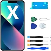 MP+ for iPhone X Screen Replacement Repair Kit | LCD Display Digitizer Assembly with Face ID Support, Haptic Touch, Repair Tools and Waterproof Adhesive