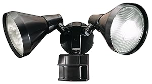 Heath/Zenith HZ-5412-BZ-D Heathco Hz-5412-Bz Security Light, 120 Vac, 300 W, Halogen, Medium (E26), 150 W Bronze