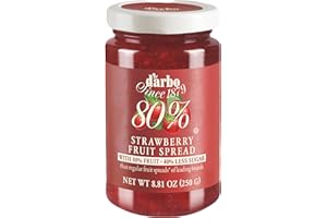Darbo Strawberry Spread, 80% Fruit, All Natural, 40% Less Sugar - 212ml