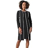 Kasper Womens Crepe Combo Seamed Topper