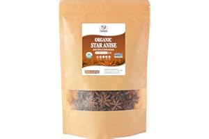 52USA Organic Star Anise, NON-GMO Verified Chinese Star Anise Whole, Dried Star Anise Pods for Tea and baking, 16 Ounce (Pack