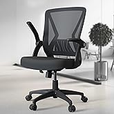 Modern Comfy Mesh Home Office Chair with Flip Up Arms for Child Adult Study Work