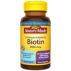 Nature Made Maximum Strength Biotin 5000