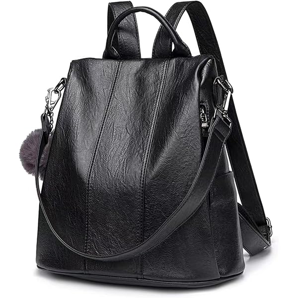 Amazon.com: S-ZONE Leather Backpack Purses for Women  display picture 1