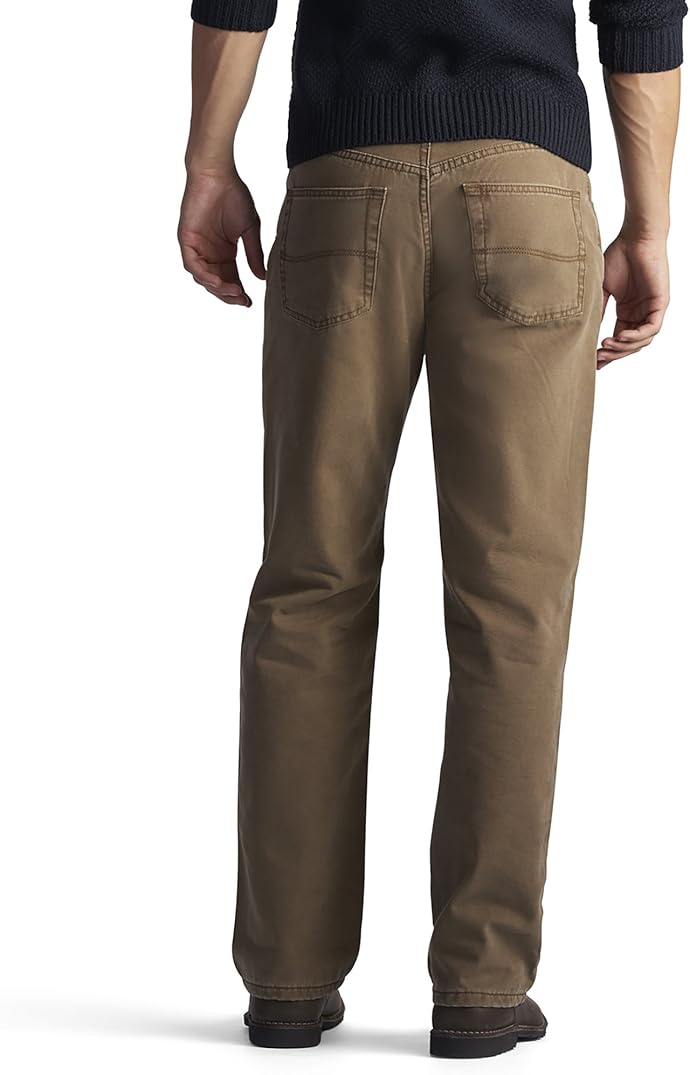 LEE 李牌 加绒保暖 男式宽松直筒牛仔裤 优惠券折后.27 海淘转运到手约¥167