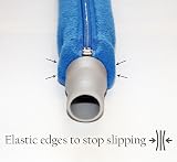 Aveen 6 ft CPAP Hose Cover with 4 Clips Fleece Insulated Zipper view 5