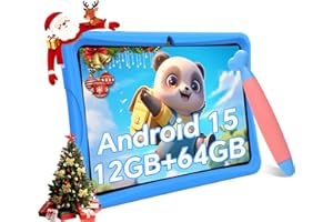 TABWEE Kids Tablet 10 inch, Android 15 Kids Tablets, Parental Control, Pre-Installed Kiddos Software & Kids Space, Includes P