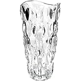 9.5" High Thickened Clear Glass Flower Vase for Home Decor, Dining Wedding Table Office Holiday Party Centerpiece Decoration