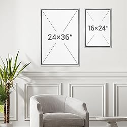 MUDECOR Framed Canvas Print Wall Art Set Monochrome