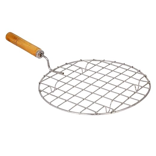 Kitchen Mart Stainless Steel Roaster Papad Jali, Pizza