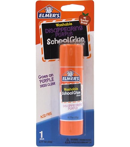 Prang Clear Glue Stick - 1.27 Ounce Washable Non-Toxic Adhesive For Crafts