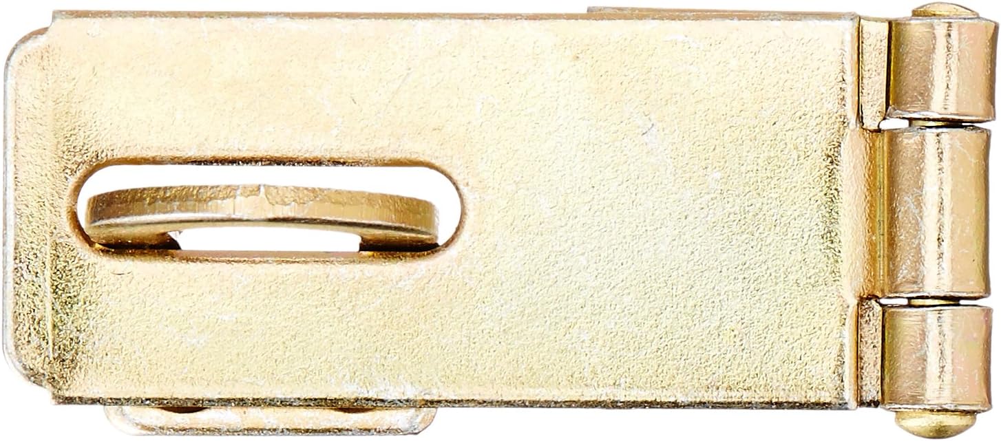 National Hardware N102-178 V30 Safety Hasp in Brass - Barrel Bolts - 