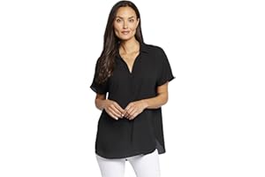 NYDJ Women's Becky Short Sleeved Blouse