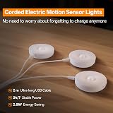 Homelist Under Cabinet Light Kit with Remote, 3 Pack Motion Sensor Lights view 6