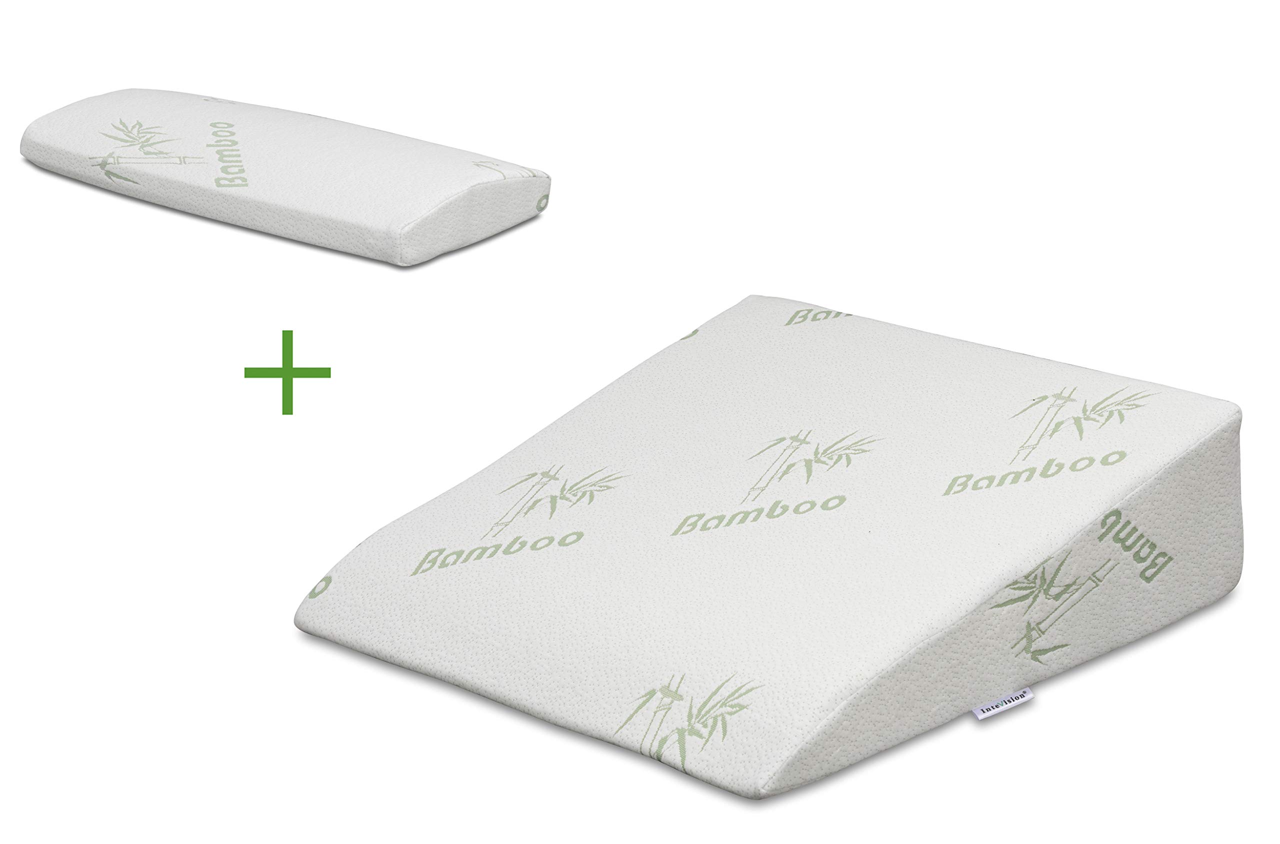 InteVision Extra Large Foam Bed Wedge Pillow (33" x 30.5 ...