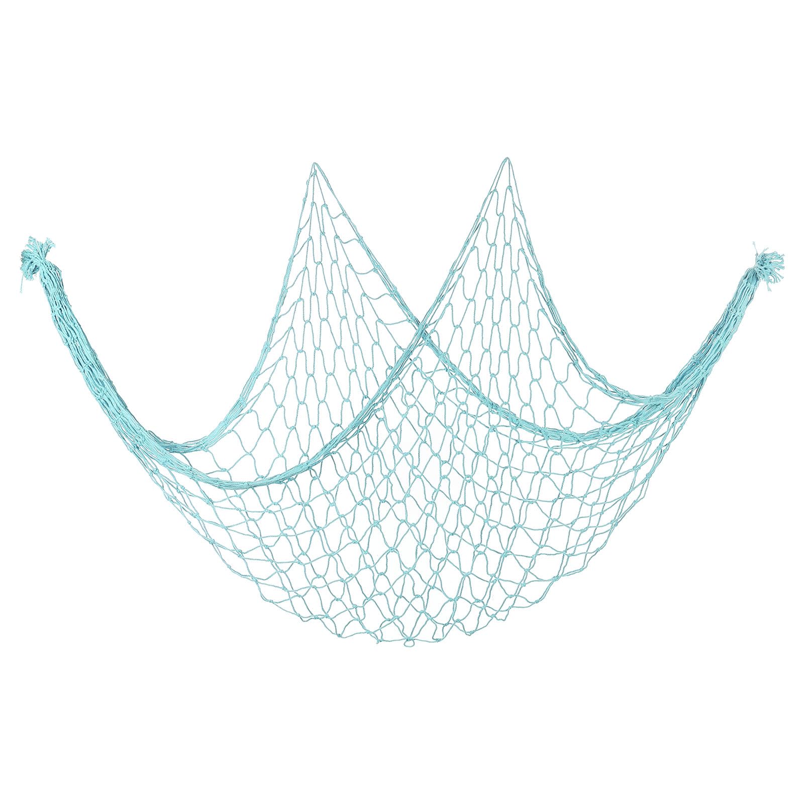 PATIKIL Fishing Net Decor, 80" x 40" Mediterranean Style Photographing Decoration Natural Fish Net Party Accessory for Home Bedroom, Blue