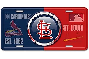 FANMATS 43220 St. Louis Cardinals Embossed Metal License Plate