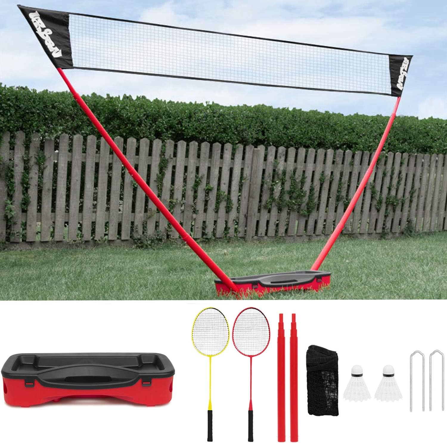 Urban Pop Up Badminton Set [Full Set] • SIZE 3m • Includes 2 x Rackets