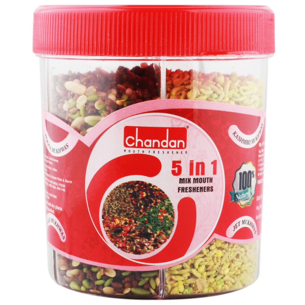Chandan Mouth Freshener Mukhwas Tin 5 in 1, 230g Amazon.in Grocery