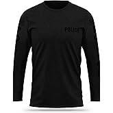 13FA Police Cotton Blend Long Sleeve - USA Patriotic Durable Shirt - Ultra Soft Comfort. Perfect for On Duty Use