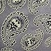 Cufflinks Inc. Batman Gray and Yellow Paisley Tie