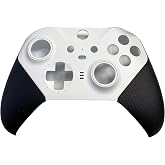 OEM Housing Shell Case Faceplate Cover Replacement Parts Compatible with Xbox One Elite Series 2 Controller Front + Back Shell (Front White)