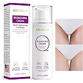 AQUBELA Skin Lightening Cream, Brightening Cream for Dark Spot Corrector for Intimate Areas, Elbow and Inner Thigh, Moisturizing Cream for Hyperpigmentation and Uneven Skin Tone
