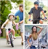 Flintronic 2 x 360 Degree Rotating Wide Angle Bicycle Mirrors 8cm Convex ABS view 7
