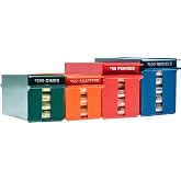 Nadex Rolled Coins Storage Boxes with Lockable Covers | High Capacity Wrapped Coins Color Coded Coin Organizing Trays for Quarters, Dimes, Nickels, and Pennies