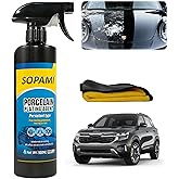 Sopami Car Coating Spray, 3-in-1 Ceramic Paint Sealant Car Wax, Maximum Gloss Shine, Extremely Hydrophobic Nano Ceramic Coating for Paint, Glass, Plastic and Metal