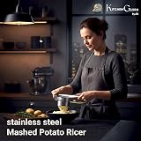 AEX Potato Ricer Heavy Duty Stainless Steel Masher Lemon Juicer Kitchen Tool view 2