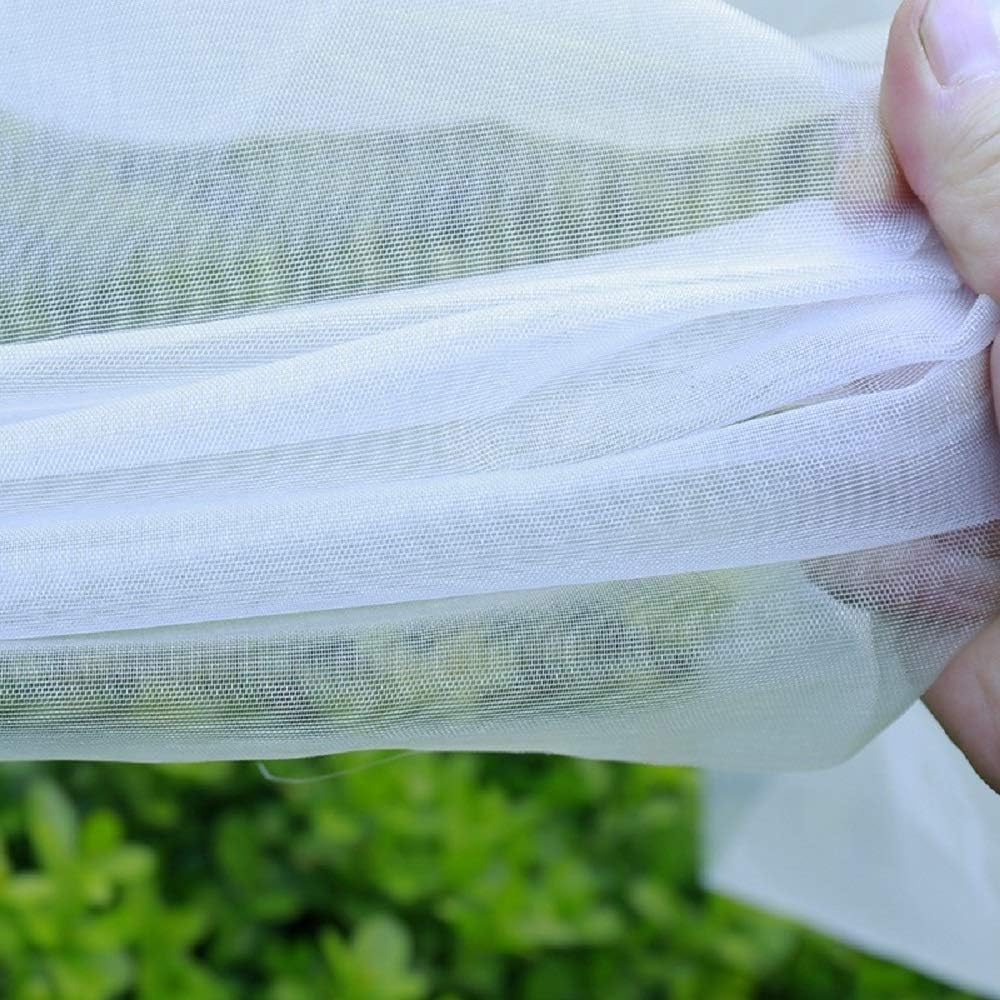 ZeeDix 2 Pack Garden Bug Net Insect Barrier Netting (9.8ft x 6.6 ft), White Bird Netting Mosquito Bug Garden Net Hunting Blind for Protect Your Plant Fruits Flower : Garden & Outdoor