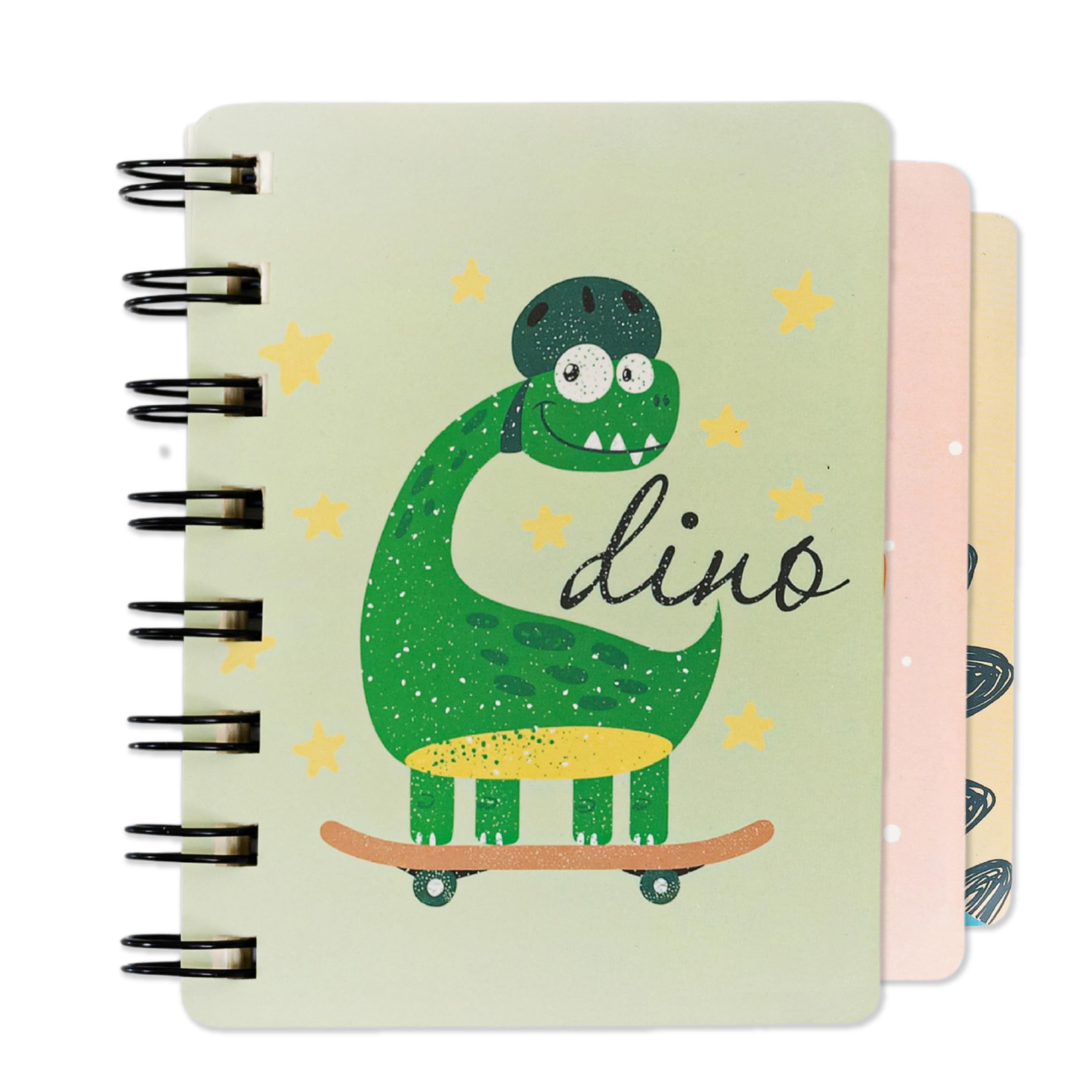 Toyseum 12 x Mini Dinosaur Notebooks, Dino Party Bag Fillers for Kids, A7 Pocket Size, 160 Pages,Themed Small Gift Stationery Favours, Notepads for Childrens School Prizes, Pack of 12