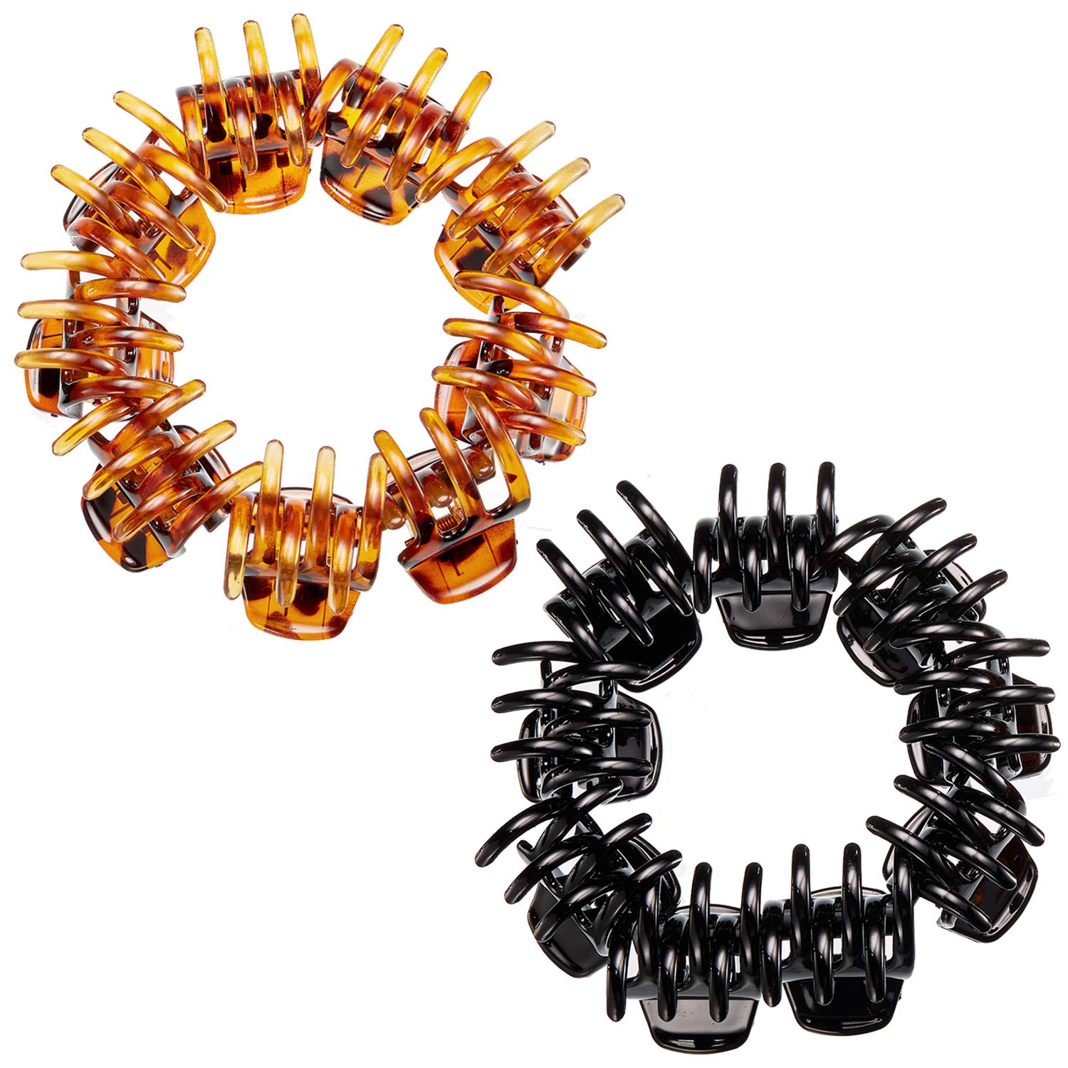 12 Pieces Hair Claw Clips Medium Size Hair Claws 1.3 Inch Hair Jaw Clip Claw Clip Grip for Women Girls Thick or Medium Hair (Black and Brown) : Beauty